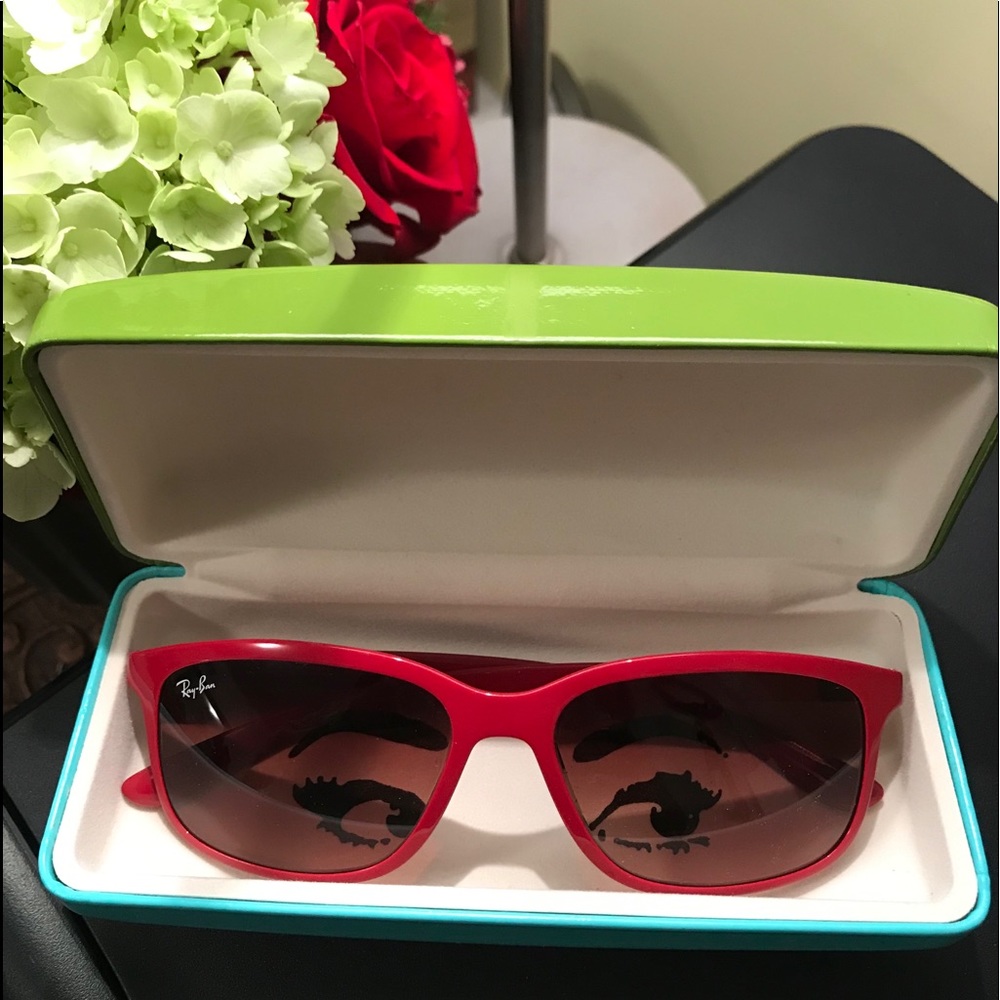 Ray-Ban lightforce RED with Kate Spade case